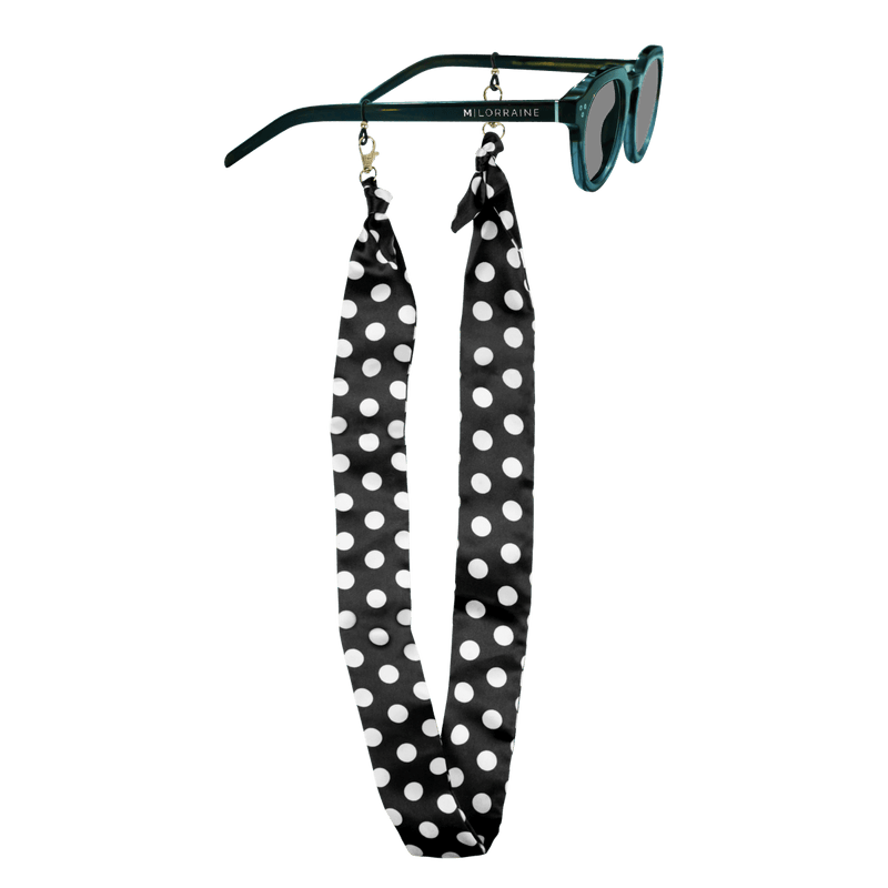 Chaînette Lola à pois - Noir